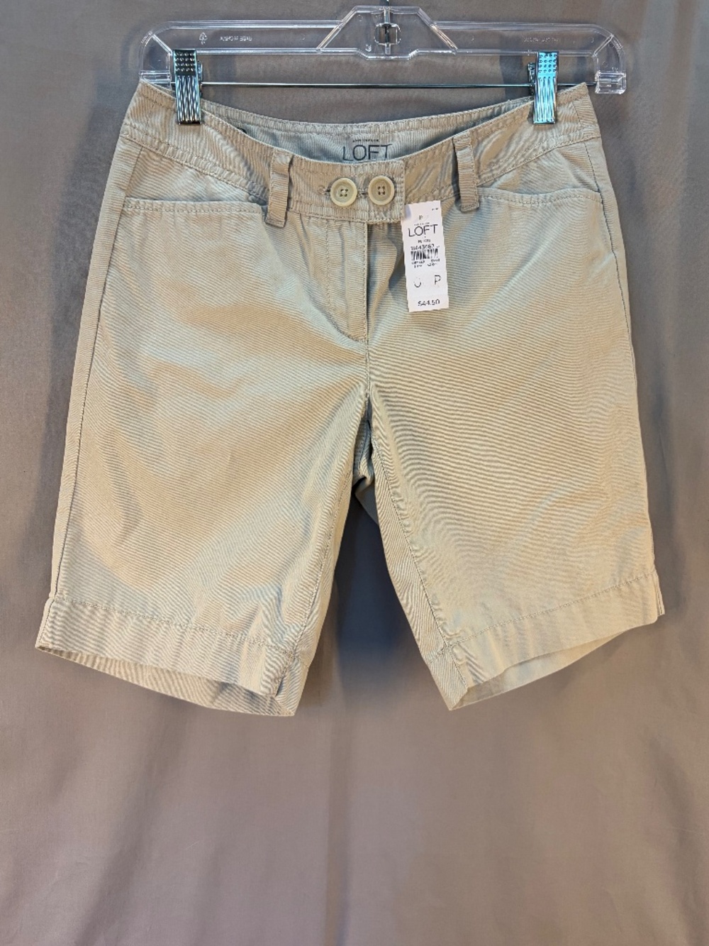 LOFT Petites Shorts, Khaki color Size 0P (NWT)